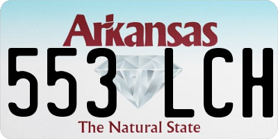 AR license plate 553LCH
