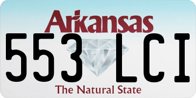 AR license plate 553LCI