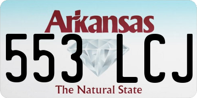 AR license plate 553LCJ