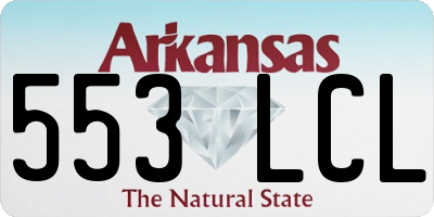 AR license plate 553LCL