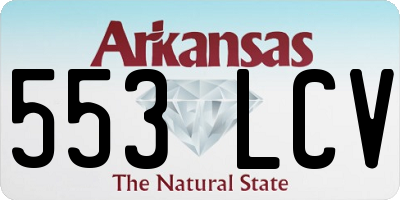 AR license plate 553LCV
