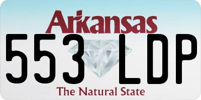 AR license plate 553LDP