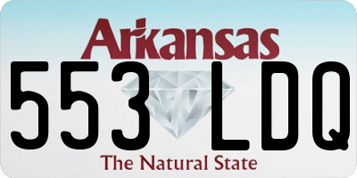 AR license plate 553LDQ