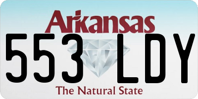 AR license plate 553LDY
