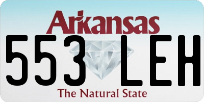 AR license plate 553LEH