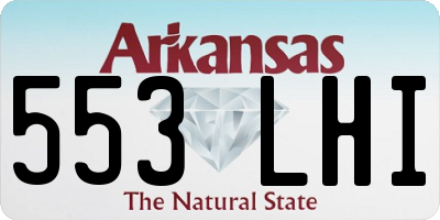 AR license plate 553LHI
