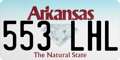 AR license plate 553LHL