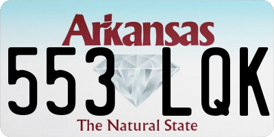 AR license plate 553LQK