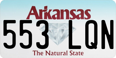 AR license plate 553LQN