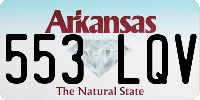 AR license plate 553LQV