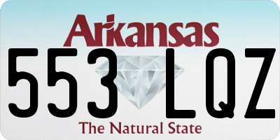 AR license plate 553LQZ