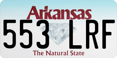 AR license plate 553LRF
