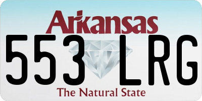 AR license plate 553LRG