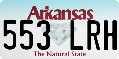 AR license plate 553LRH