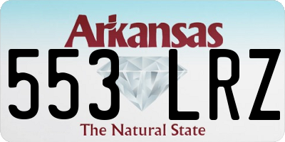 AR license plate 553LRZ