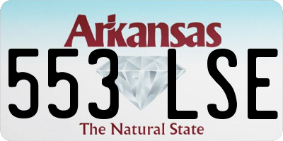 AR license plate 553LSE