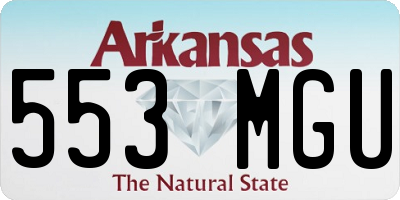 AR license plate 553MGU
