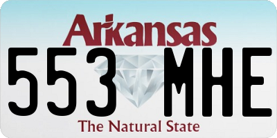 AR license plate 553MHE