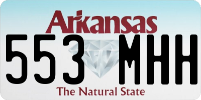 AR license plate 553MHH