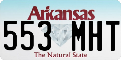 AR license plate 553MHT