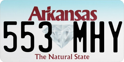 AR license plate 553MHY