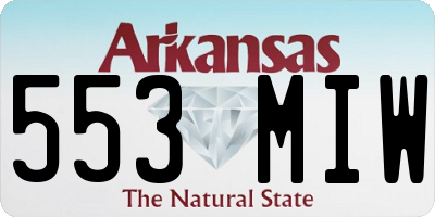 AR license plate 553MIW