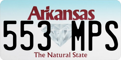 AR license plate 553MPS