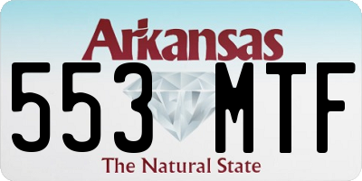AR license plate 553MTF