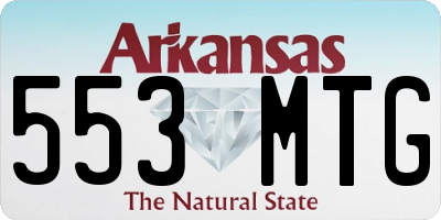 AR license plate 553MTG