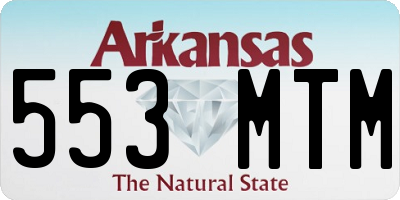 AR license plate 553MTM