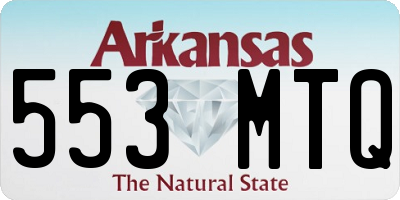 AR license plate 553MTQ