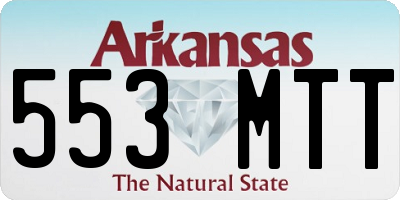 AR license plate 553MTT
