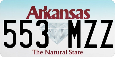 AR license plate 553MZZ
