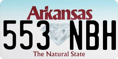 AR license plate 553NBH