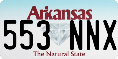 AR license plate 553NNX