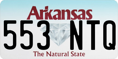 AR license plate 553NTQ
