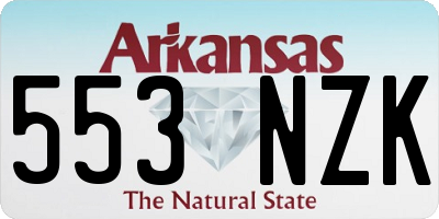 AR license plate 553NZK