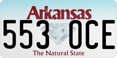 AR license plate 553OCE