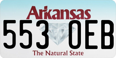 AR license plate 553OEB