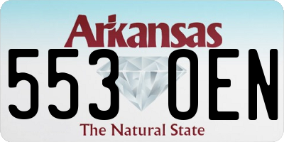 AR license plate 553OEN