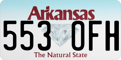 AR license plate 553OFH