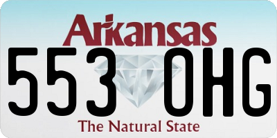 AR license plate 553OHG