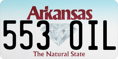 AR license plate 553OIL