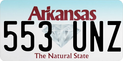AR license plate 553UNZ