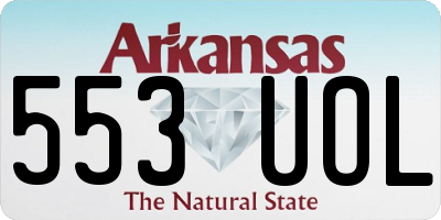 AR license plate 553UOL