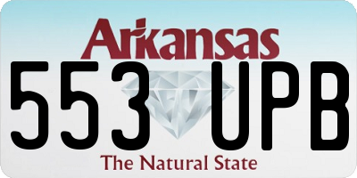 AR license plate 553UPB