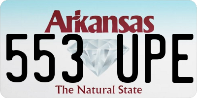 AR license plate 553UPE