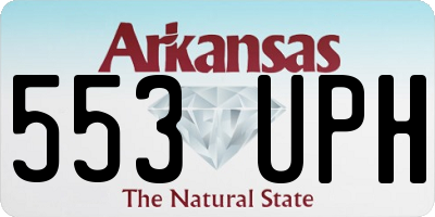 AR license plate 553UPH