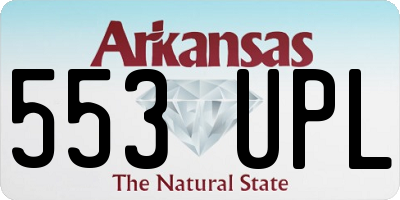 AR license plate 553UPL