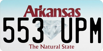 AR license plate 553UPM